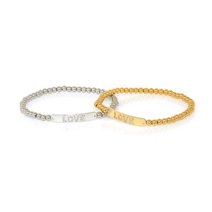 Love Tag Bead Bracelet