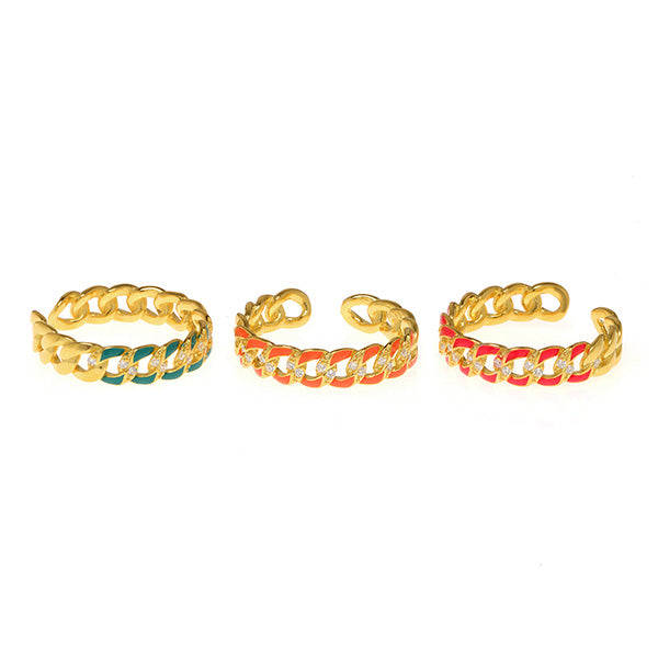 Buy Jalaja Statement Multi Finger Enamel Ring