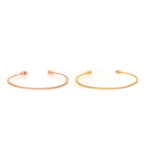 Pave Raindrop Bangle