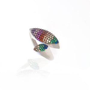 Oval Rainbow Ring